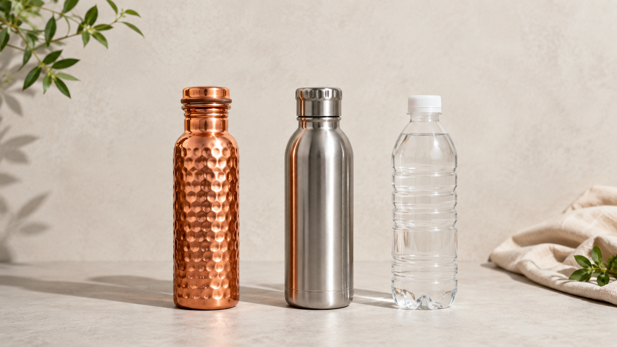 Copper vs Steel vs Plastic Water Bottles | Which Is Best?