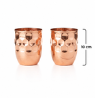 Honeycomb Copper Glass | Hand-Pressed Pure Copper | 300ml Ayurveda Living