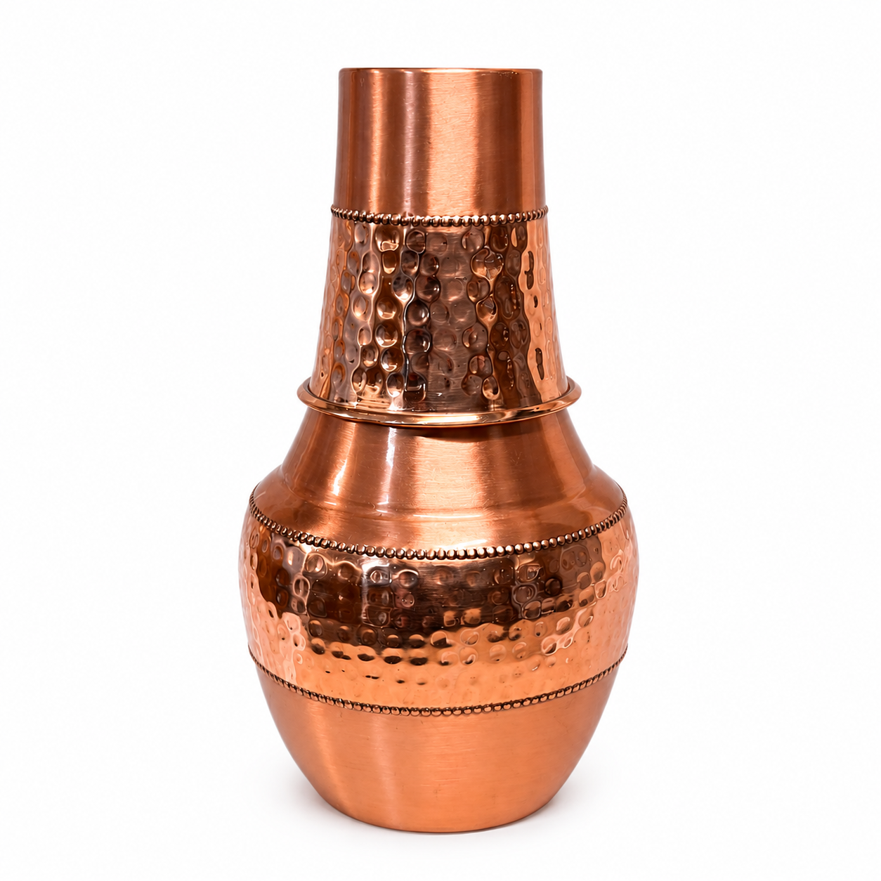 Pure Copper Venus Carafe & Tumbler Set – Traditional Bedside Water Jar