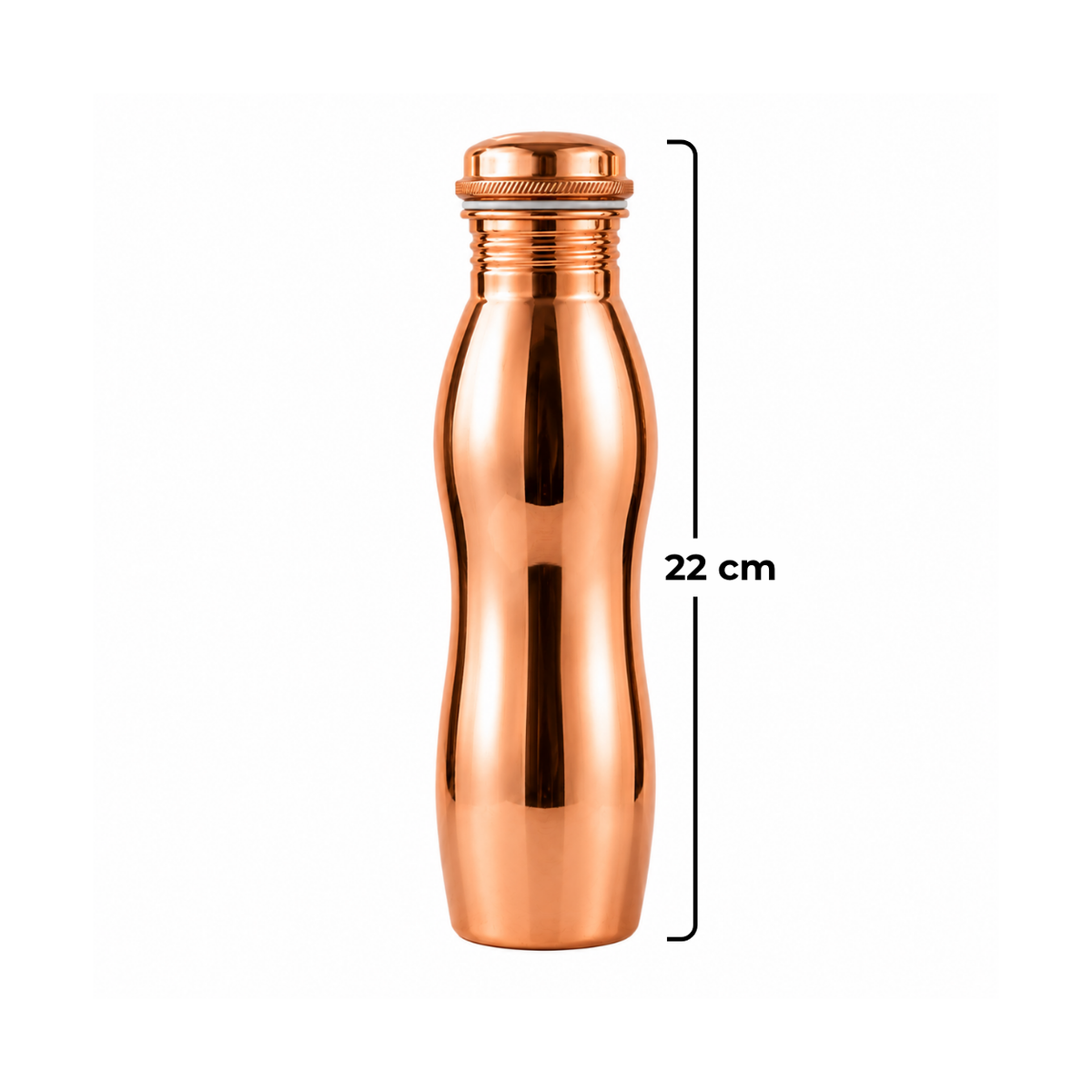 Pure Copper Water Bottle – 500ml Ayurveda Living