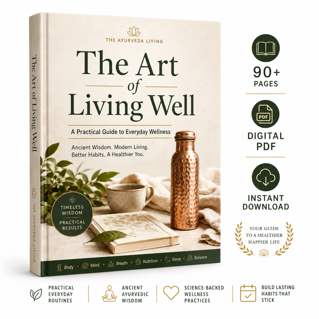The Art of Living Well | Digital Wellness Guide | Morning Routine, Sleep & Ayurveda