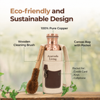 Ayurvedic Pure Copper Bottle - Good for Gut | 900ml