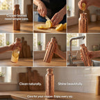 Ayurvedic Pure Copper Bottle - lifestyle shot with bottle in use