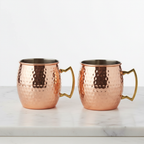 Copper Mug - Pair White