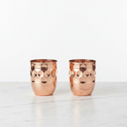 Honeycomb Copper Glass - Pair White