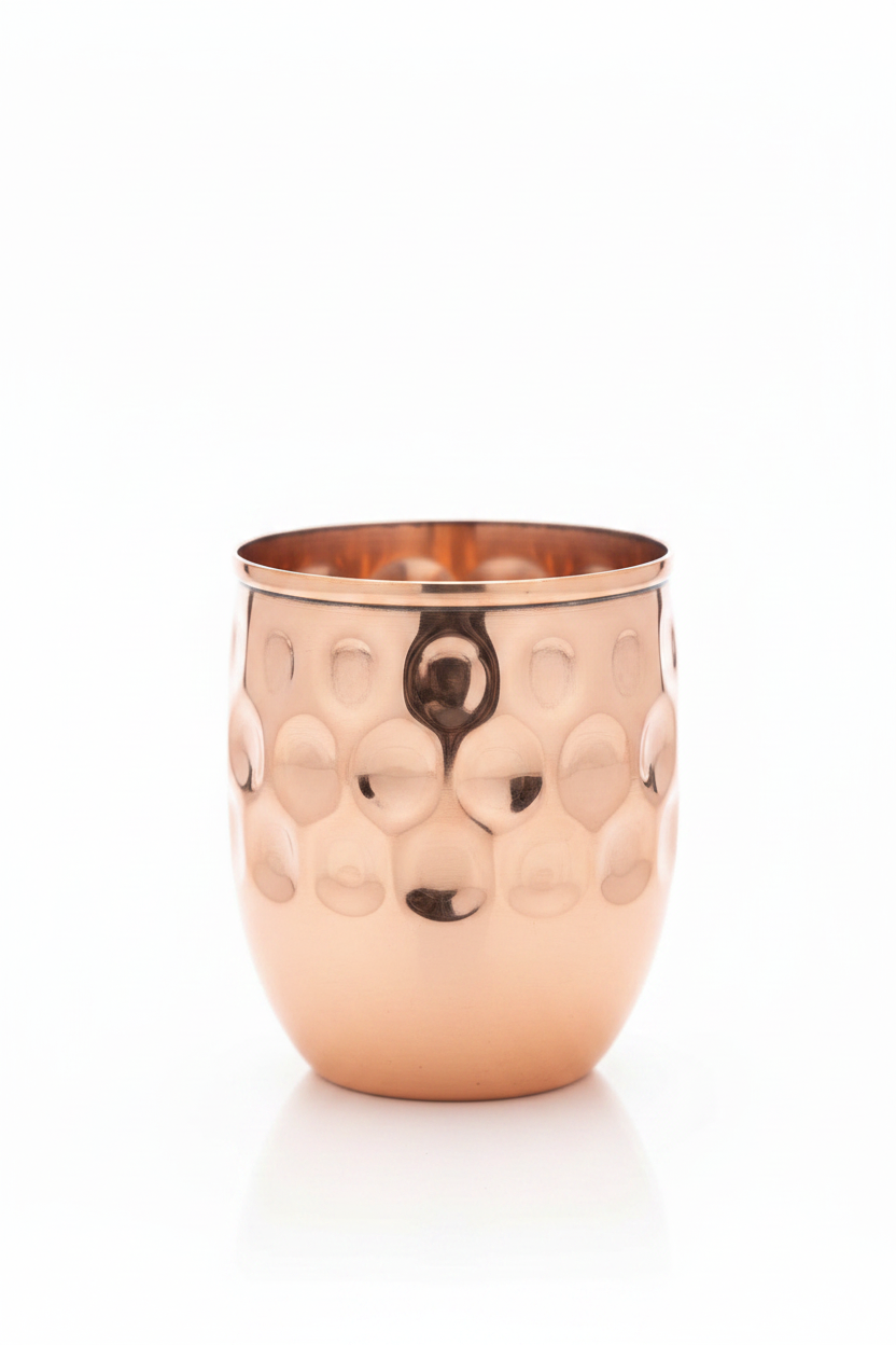Honeycomb Copper Glass - Single White