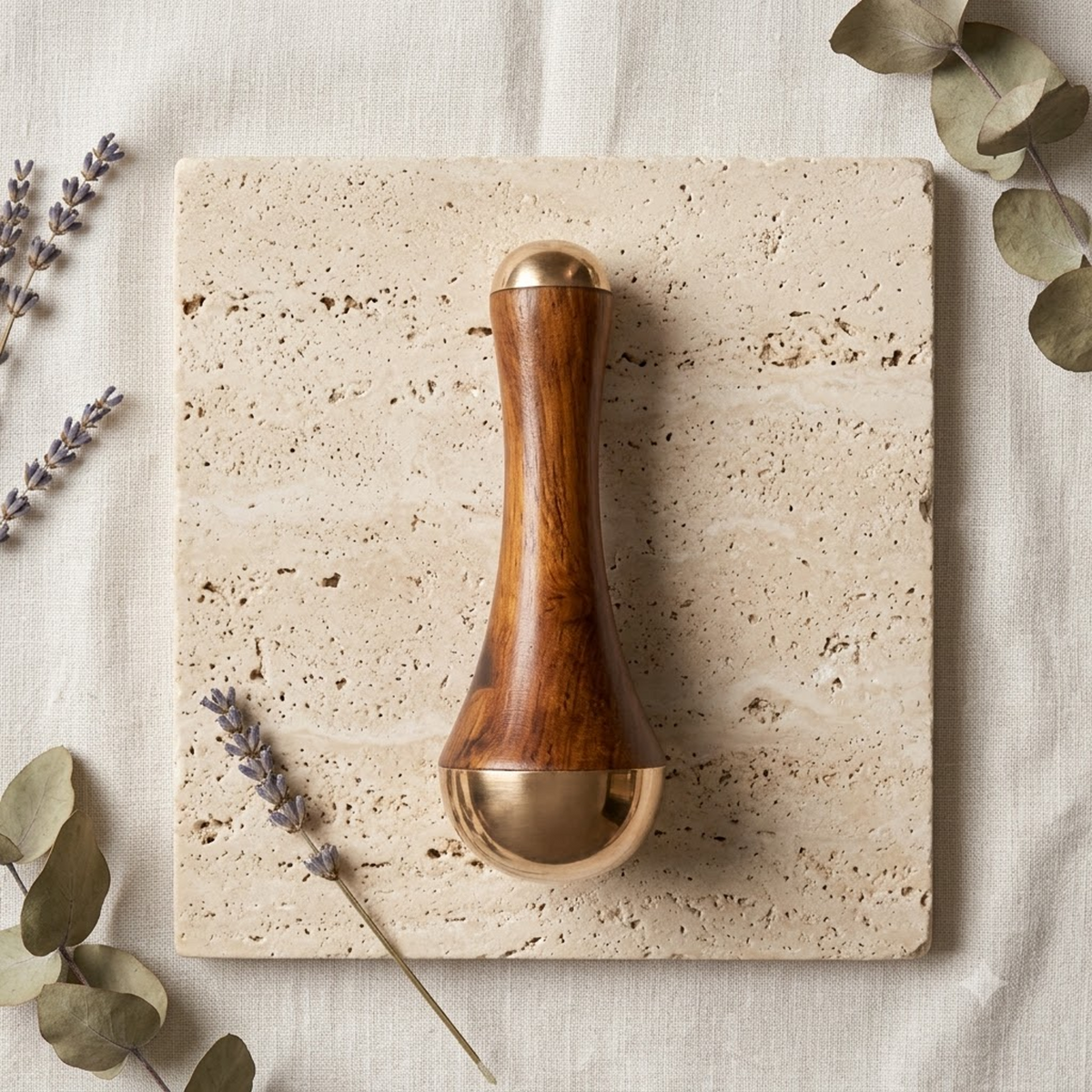 Kansa Wand 2-in-1 Face & Eye Massage Tool Ayurveda Living