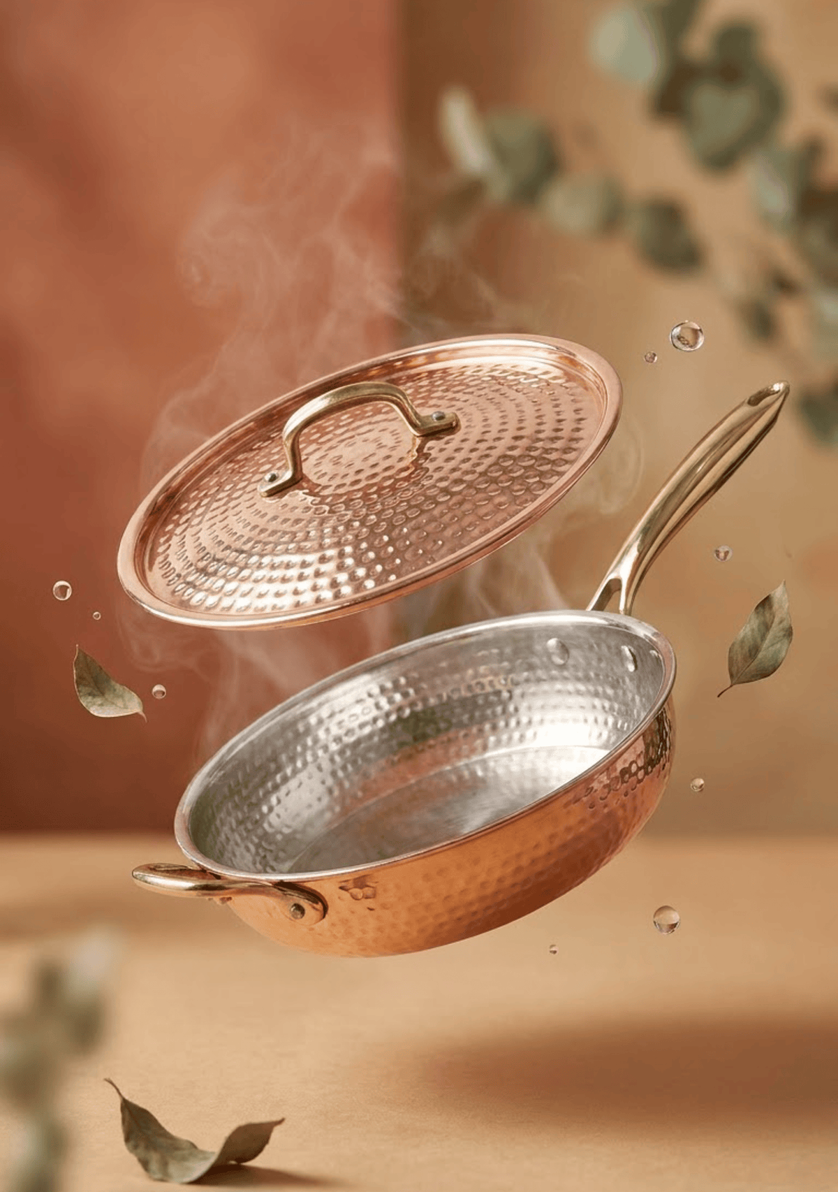 Brass Frying Pan | 10-Inch, 2.8 Litre Ayurveda Living