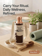 Ayurvedic Pure Copper Bottle - Bundle Pack | 900ml Ayurveda Living
